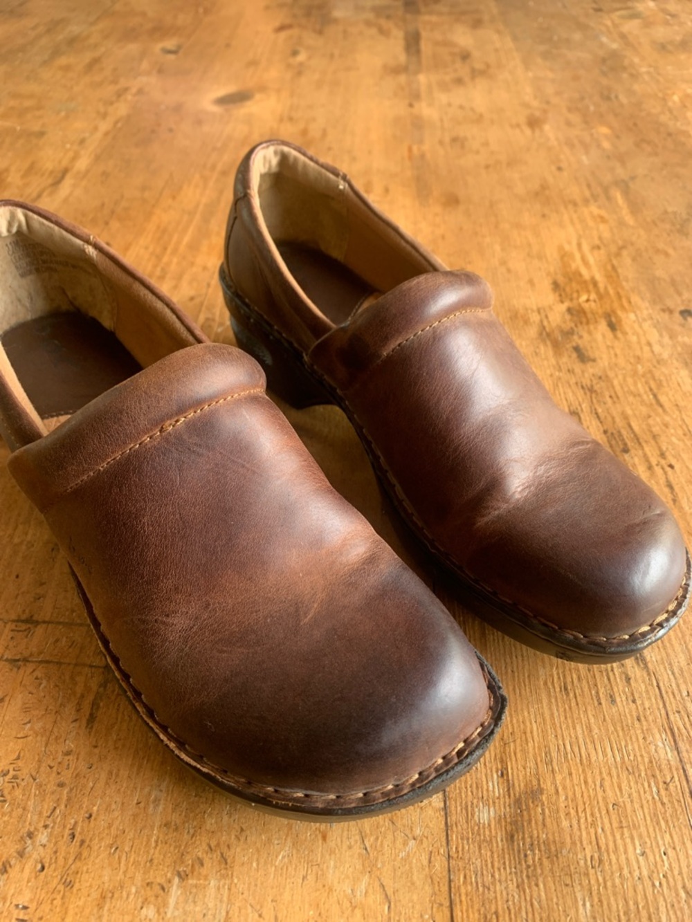 b.o.c. Brown Peggy Leather Slip-On Loafers
